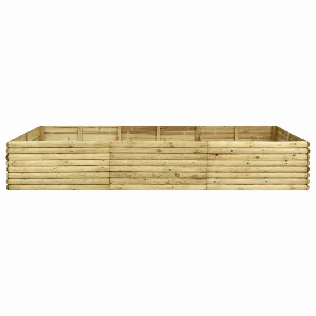 Letto Rialzato 300x150x48 cm Legno di Pino Impregnato 19 mm