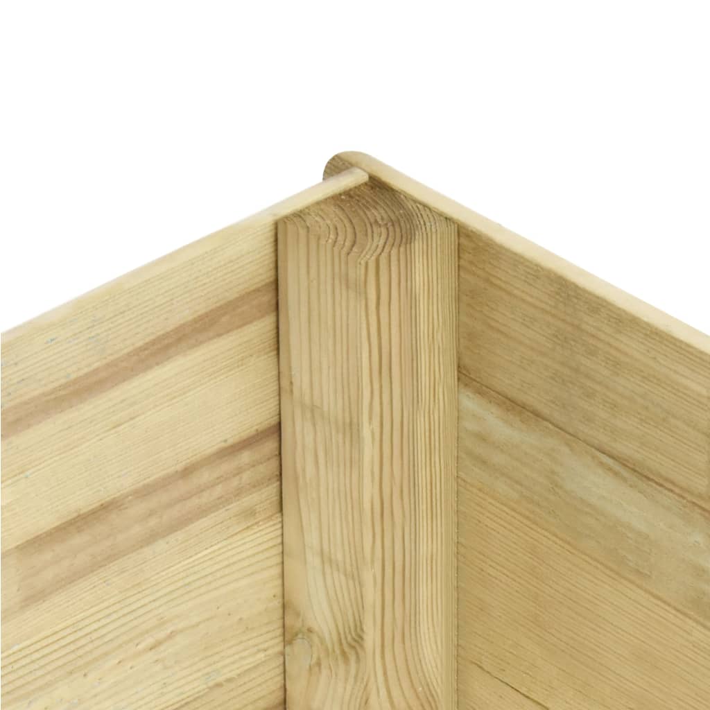 Letto Rialzato 300x150x48 cm Legno di Pino Impregnato 19 mm