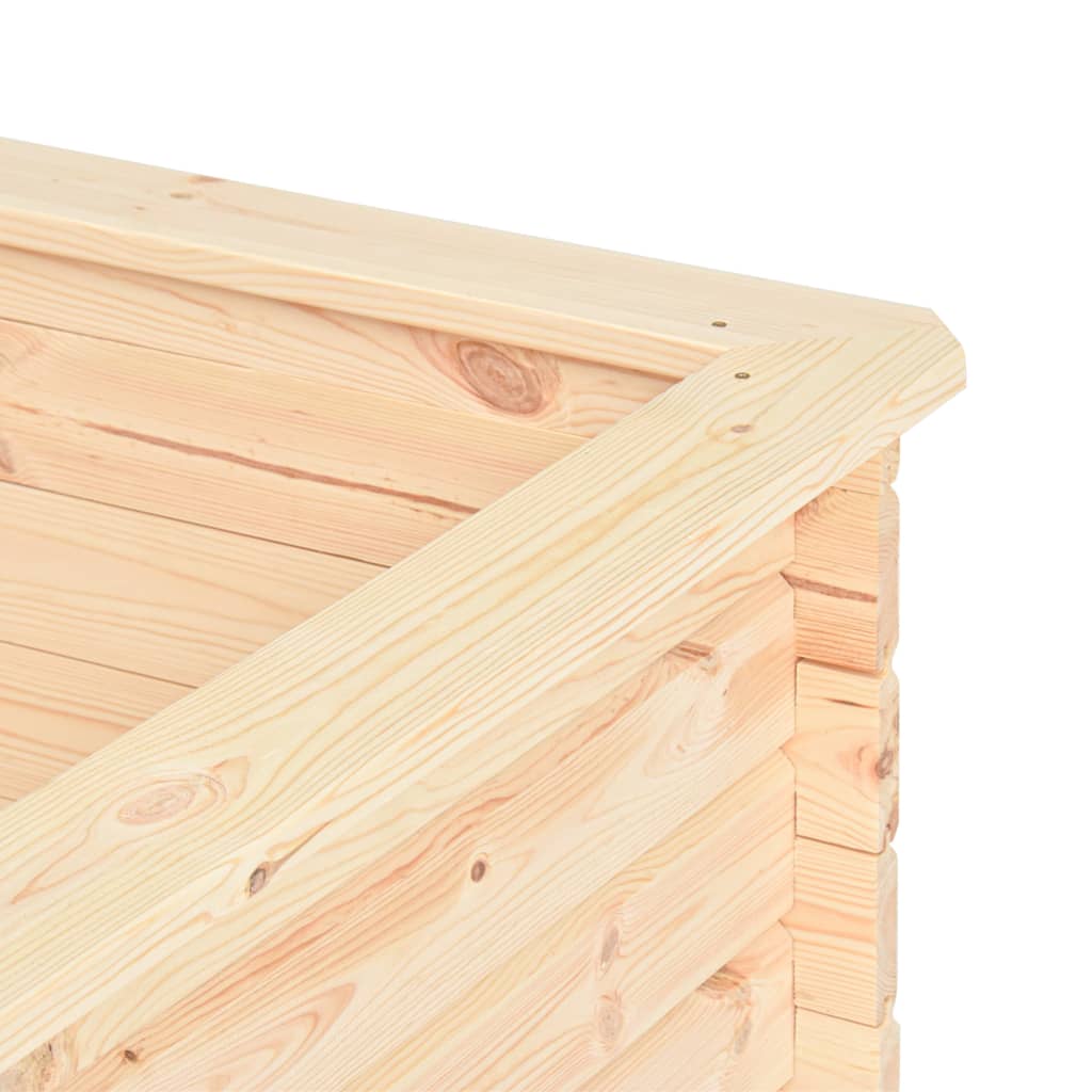 Letto Rialzato da Giardino 300x50x80,5 cm Legno di Pino 19 mm