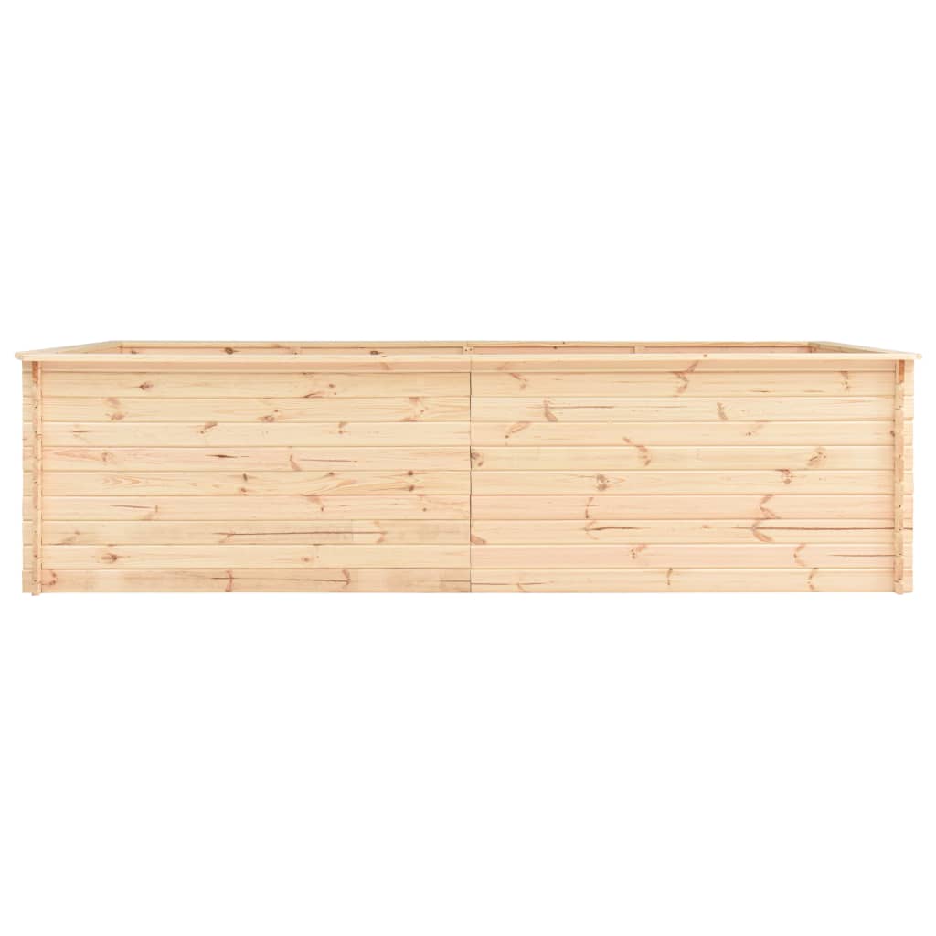 Letto Rialzato da Giardino 300x150x80,5 cm in Legno di Pino 19 mm