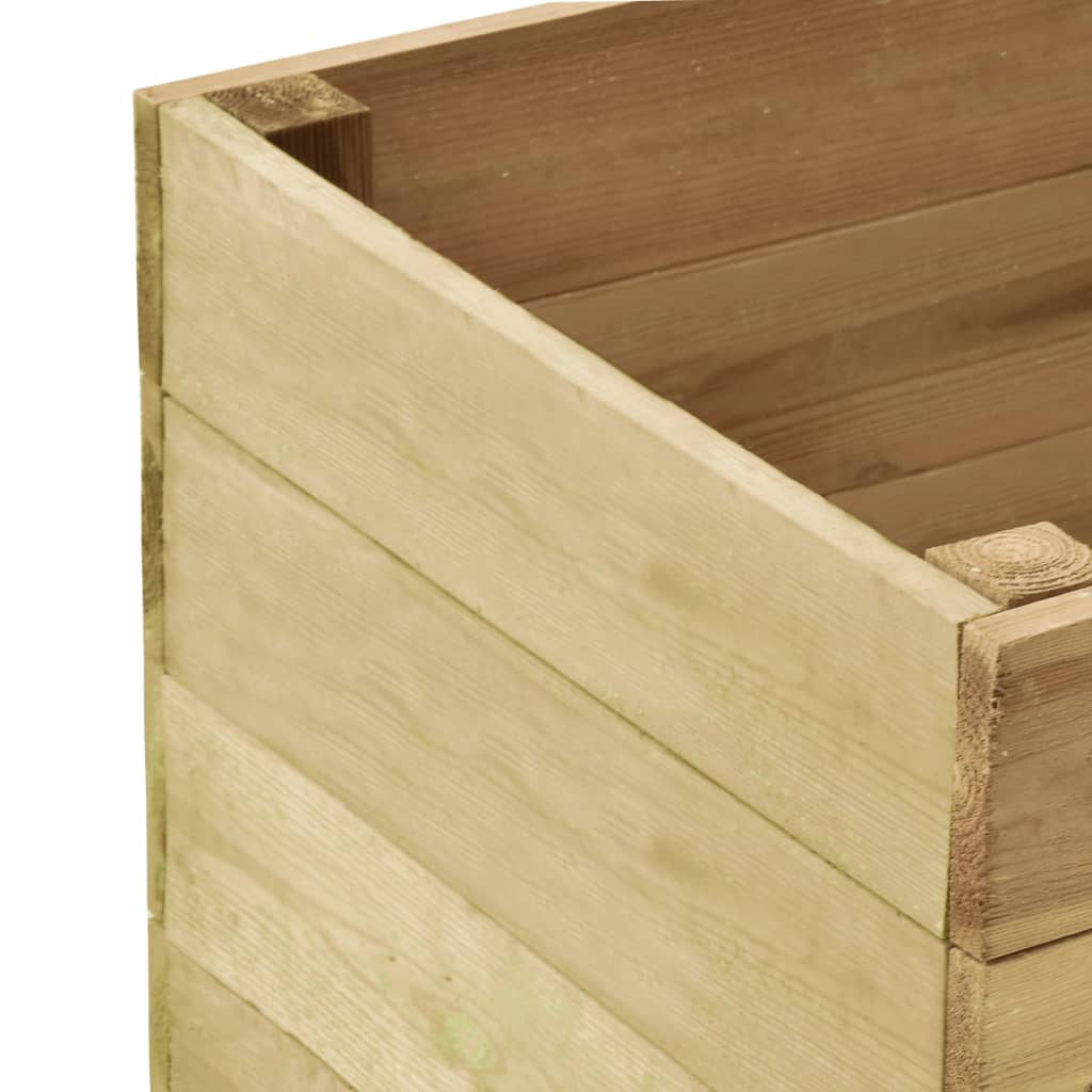 Letto Rialzato da Giardino 100x50x54 cm Legno Pino Impregnato