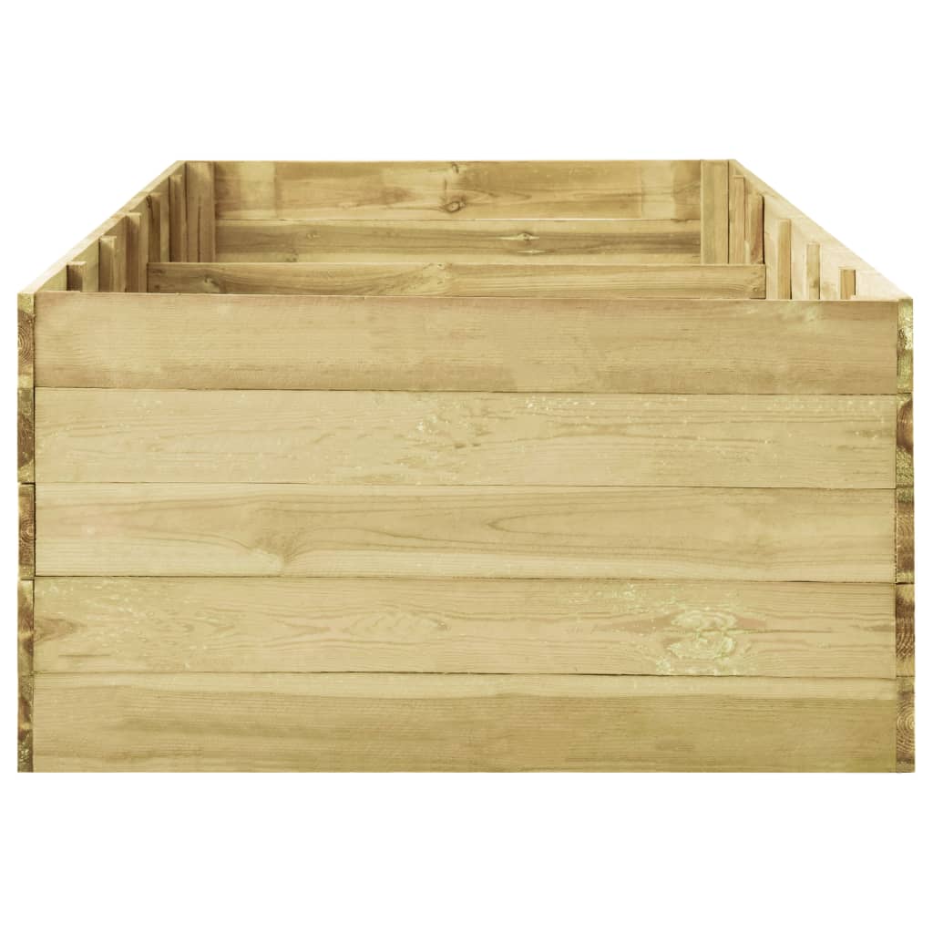 Letto Rialzato 450x150x54 cm in Legno di Pino Impregnato