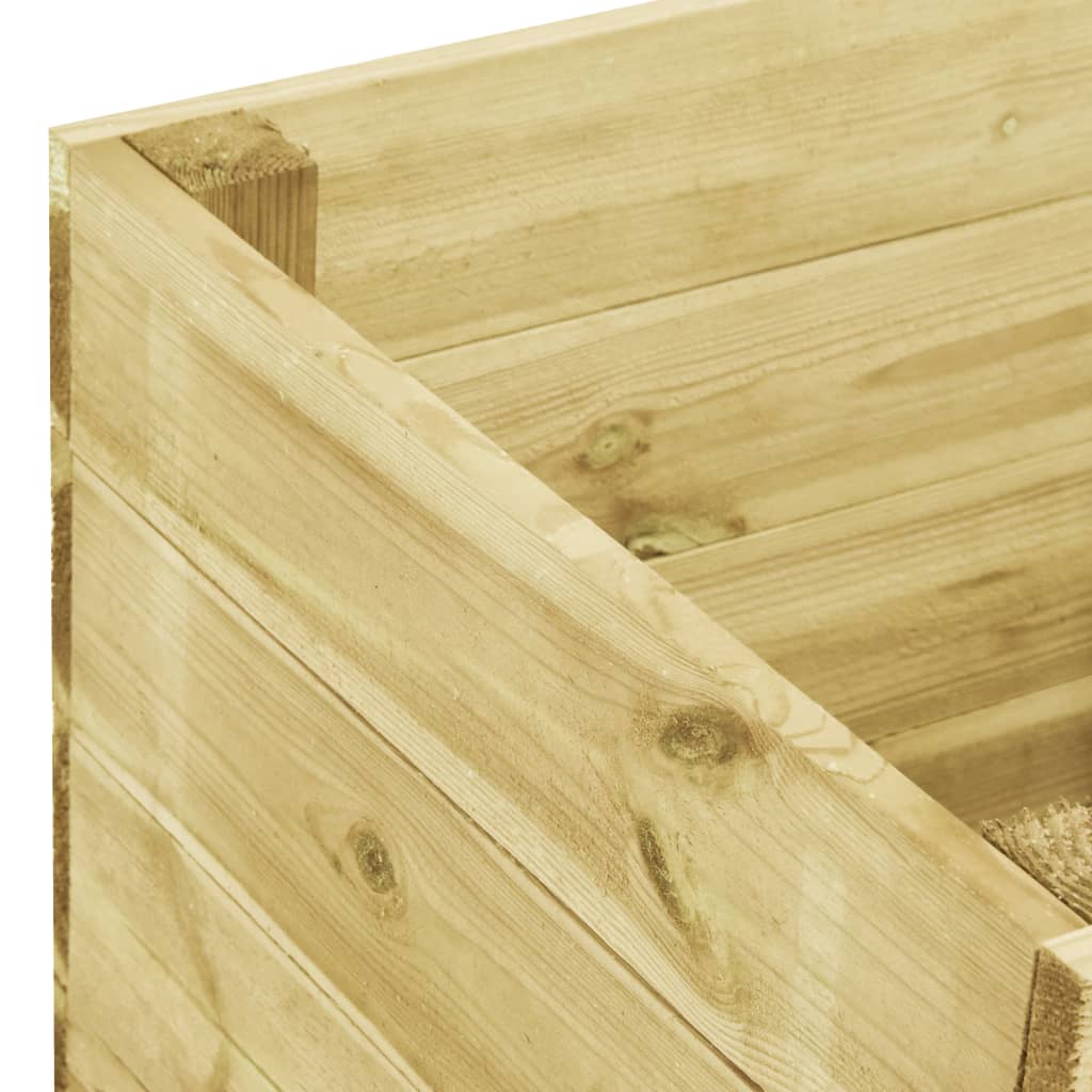 Letto Rialzato 450x150x54 cm in Legno di Pino Impregnato