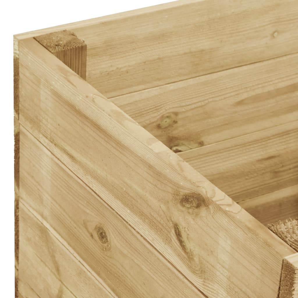 Letto Rialzato 100x50x97 cm in Legno di Pino Impregnato
