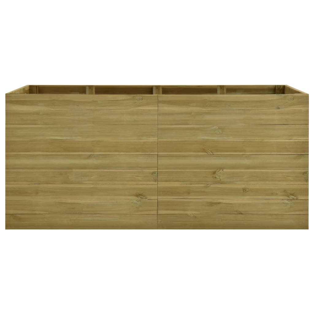 Letto Rialzato 200x150x54 cm in Legno di Pino Impregnato