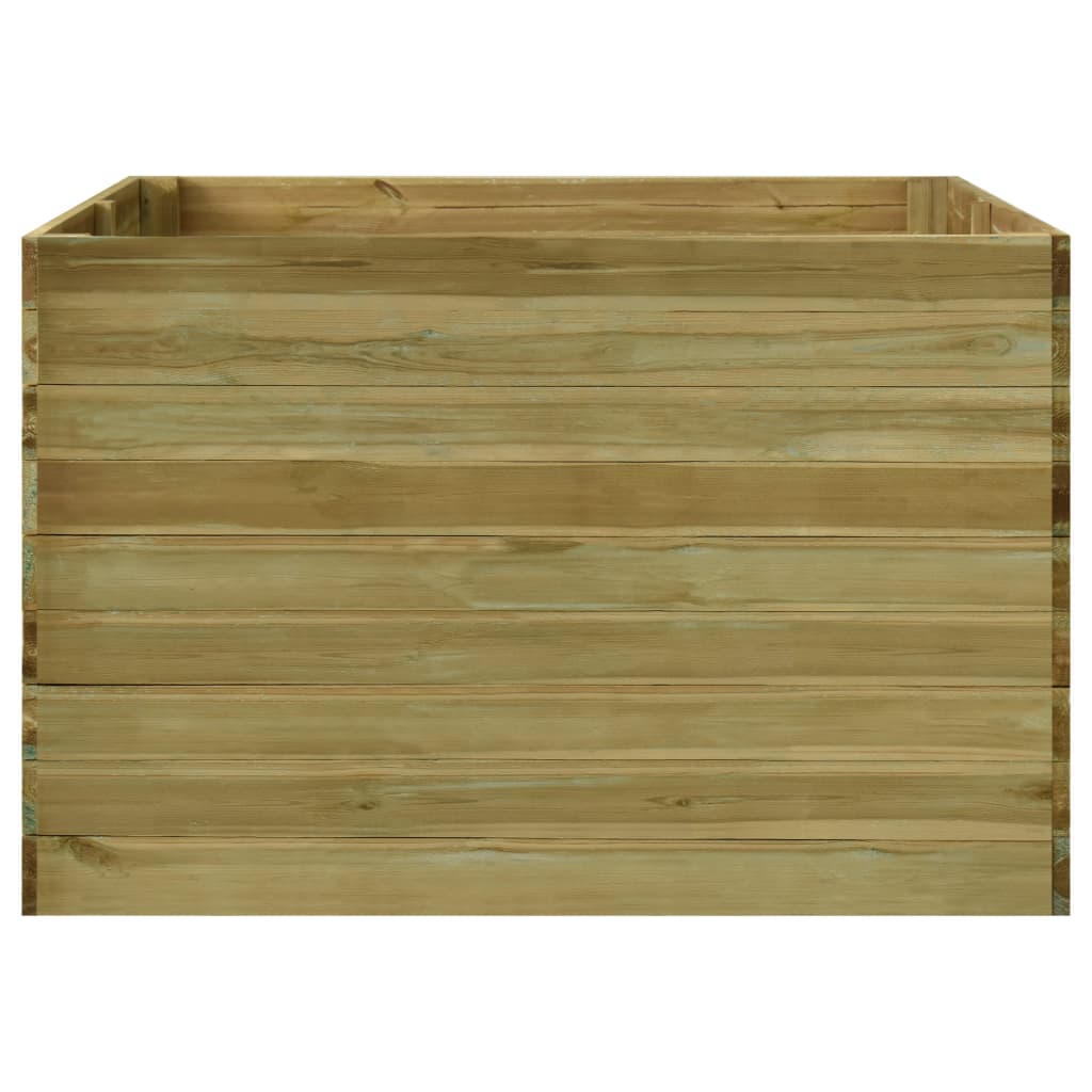 Letto Rialzato 200x150x54 cm in Legno di Pino Impregnato