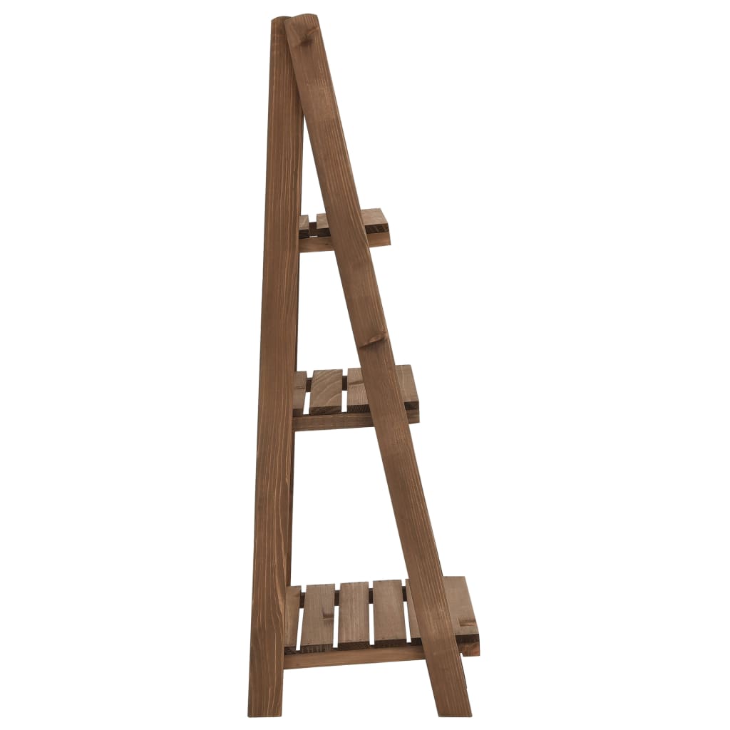 Piedistallo Piante 3 Livelli con Lavagna 40x30x90cm Legno Abete