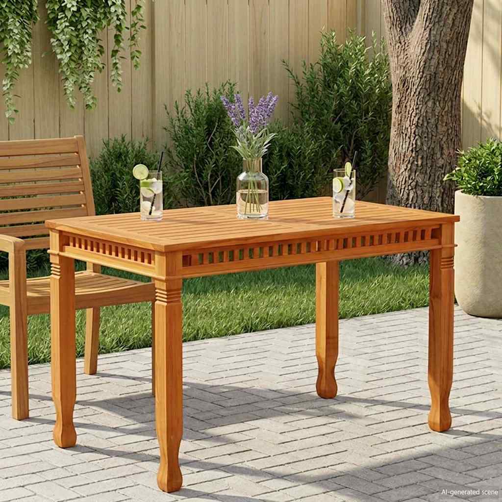 Tavolo da Pranzo per Giardino 120x65x80 cm in Massello di Teak