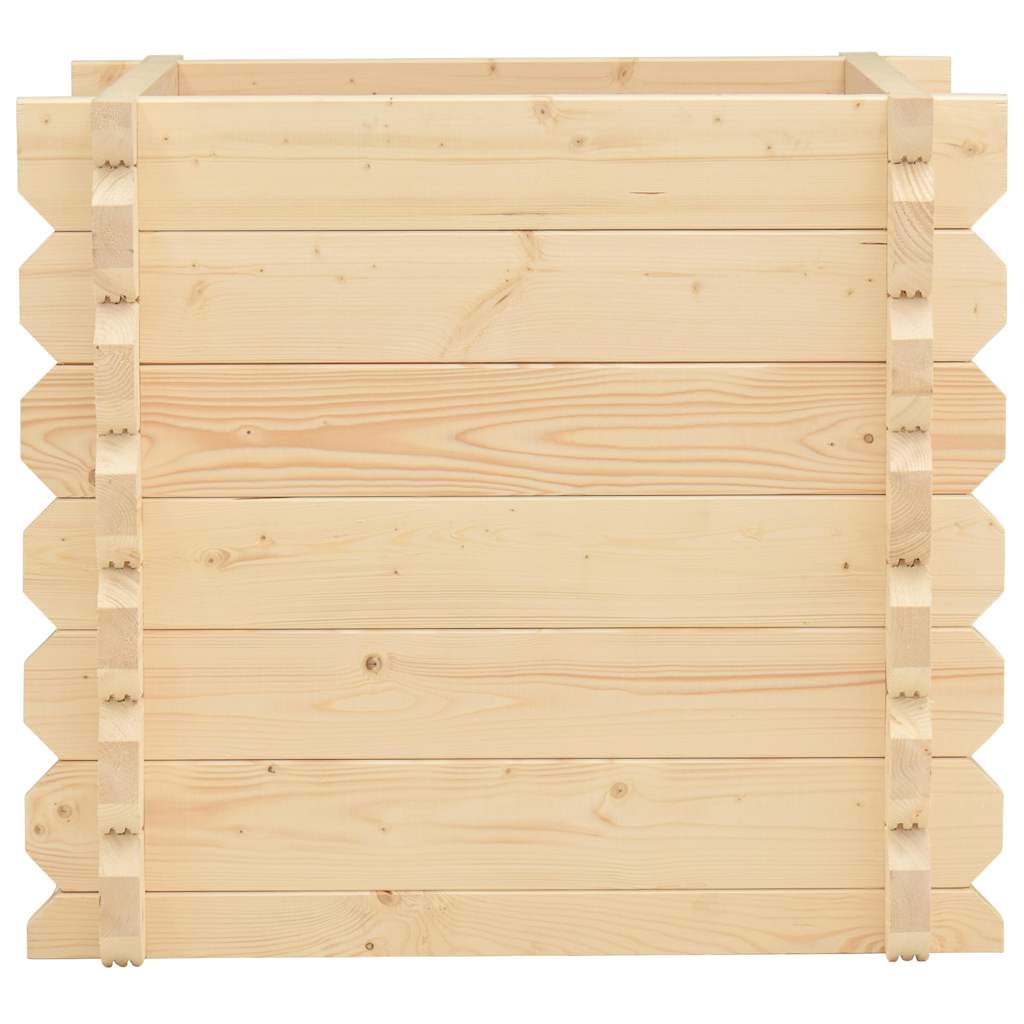 Fioriera da Giardino Rialzata 42 mm 100x100x87,8 cm Legno Abete