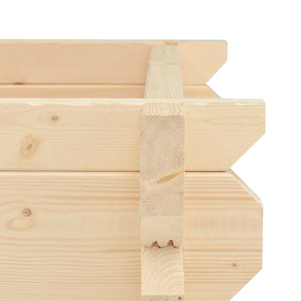 Fioriera da Giardino Rialzata 42 mm 100x100x87,8 cm Legno Abete
