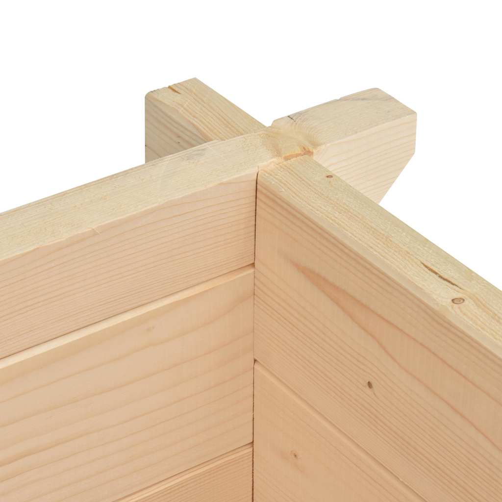 Fioriera da Giardino Rialzata 42 mm 100x100x87,8 cm Legno Abete