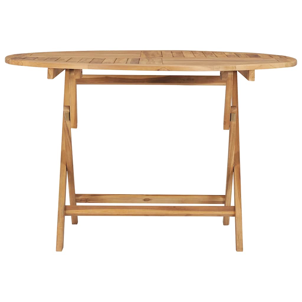 Tavolo da Giardino Pieghevole Ø 120 cm in Legno di Teak