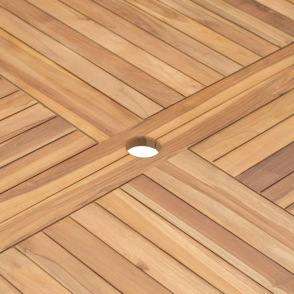 Tavolo da Giardino Pieghevole Ø 120 cm in Legno di Teak