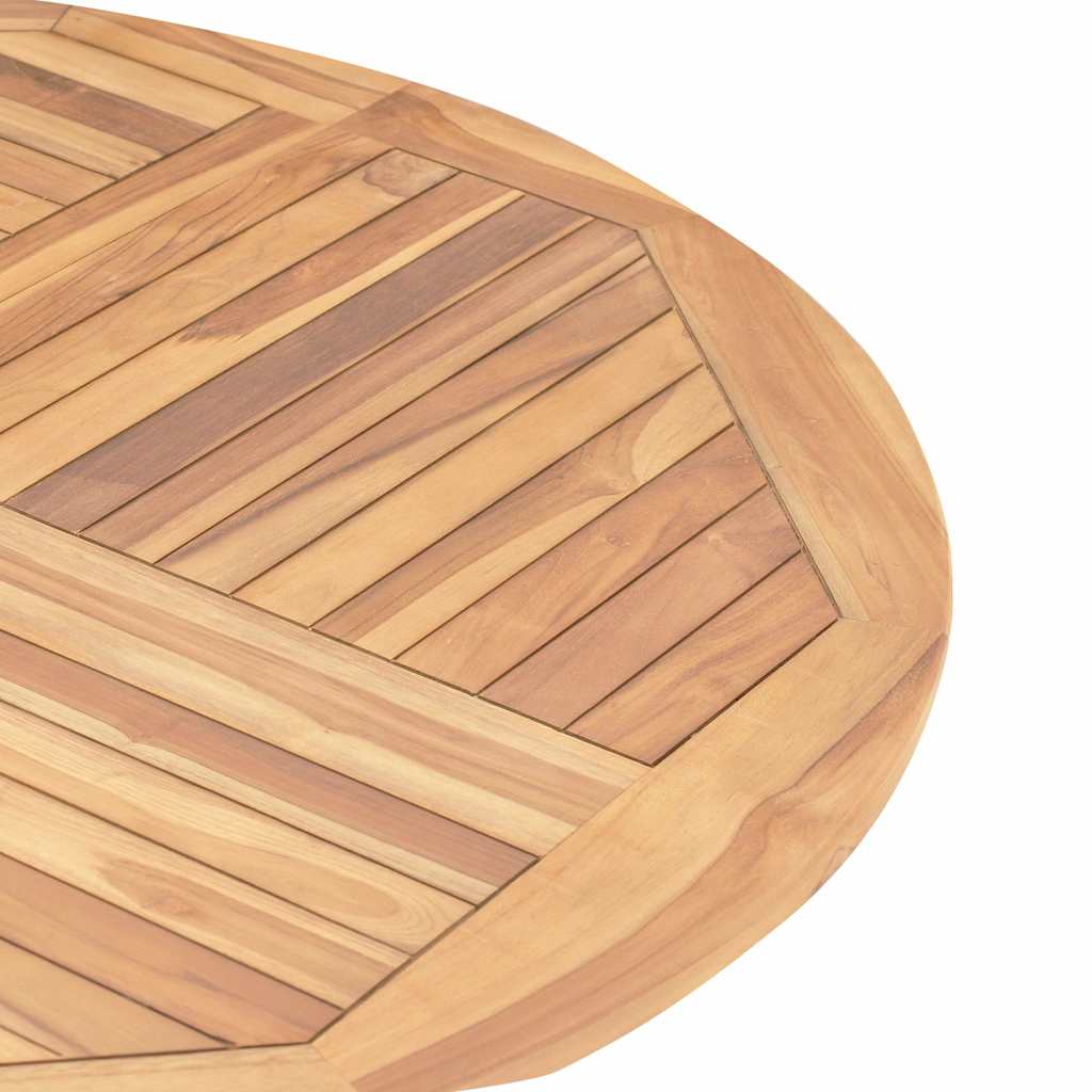 Tavolo da Giardino Pieghevole Ø 120 cm in Legno di Teak