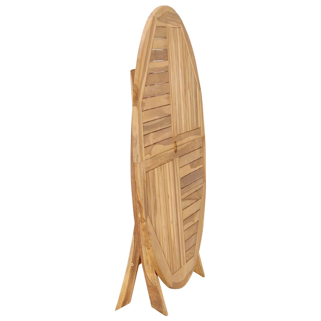 Tavolo da Giardino Pieghevole Ø 120 cm in Legno di Teak