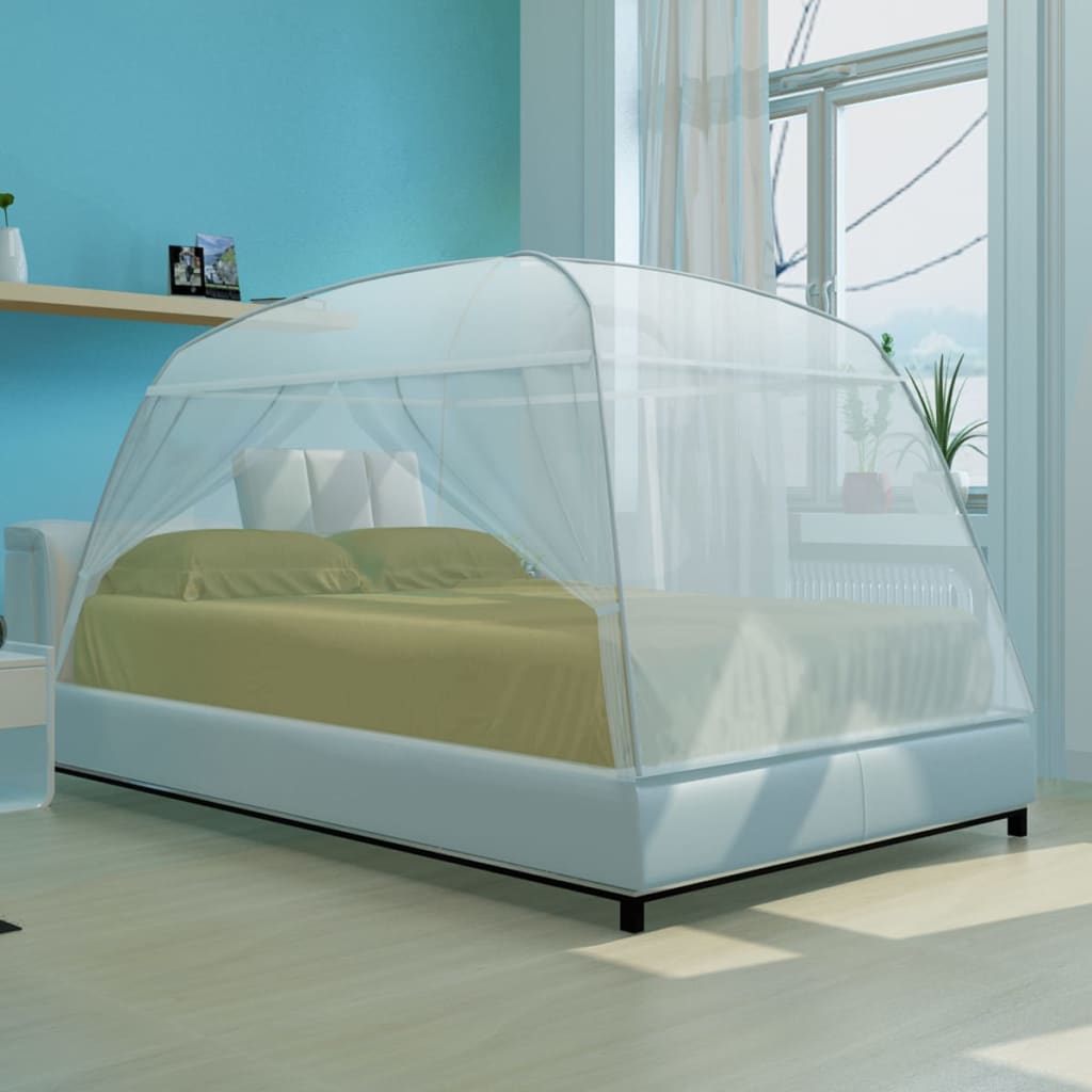 Zanzariera Mongolia con 2 Porte 200 x 120 x 130 cm Bianca