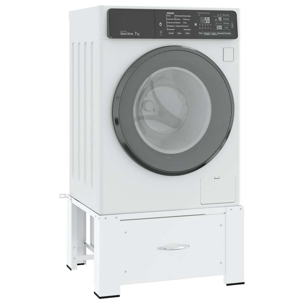 Basi per lavatrice Bianco Acciaio