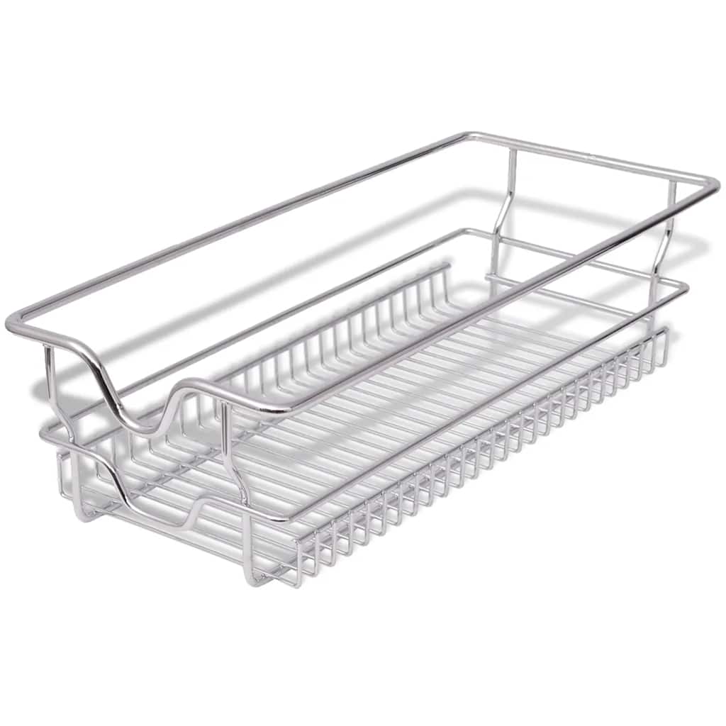 Cestelli a Rete Scorrevoli 2 pz Argento 300 mm
