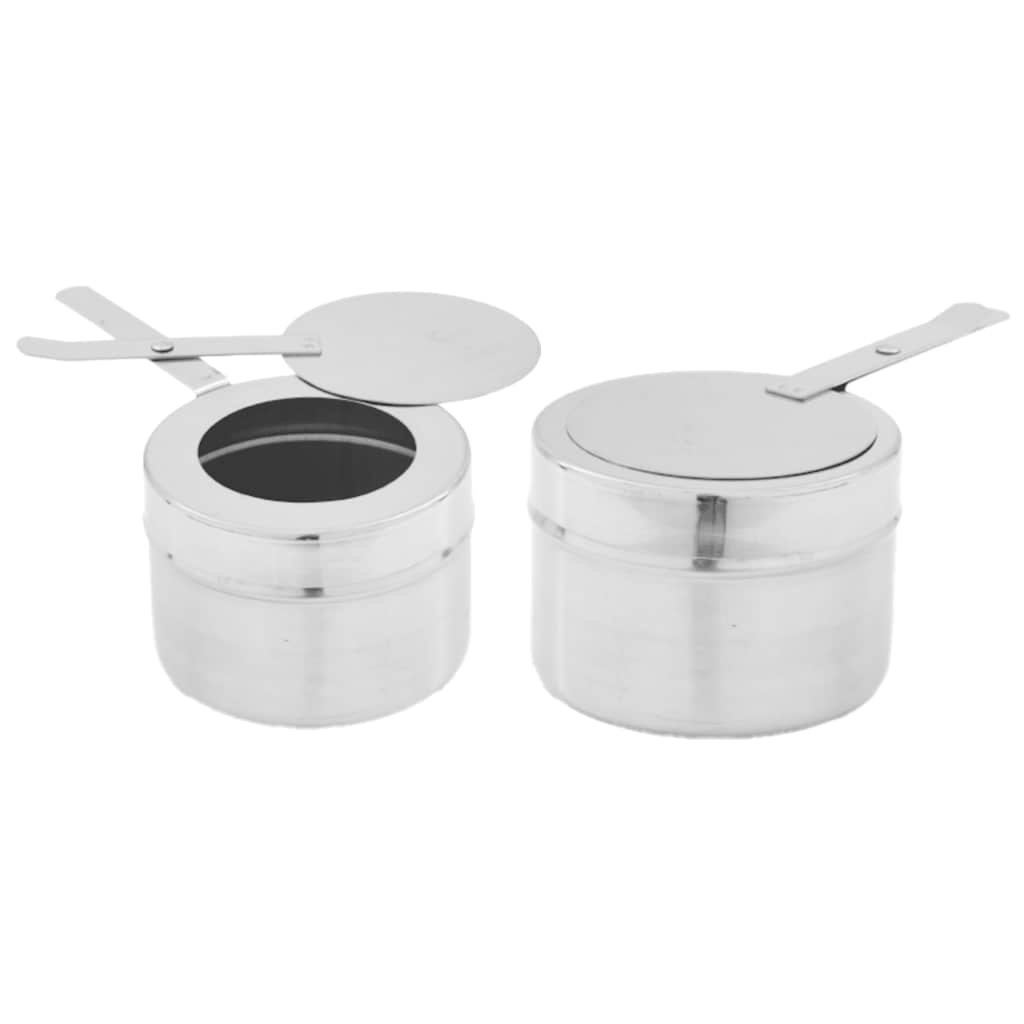 Set 4 pz Teglie Scaldavivande in Acciaio Inossidabile