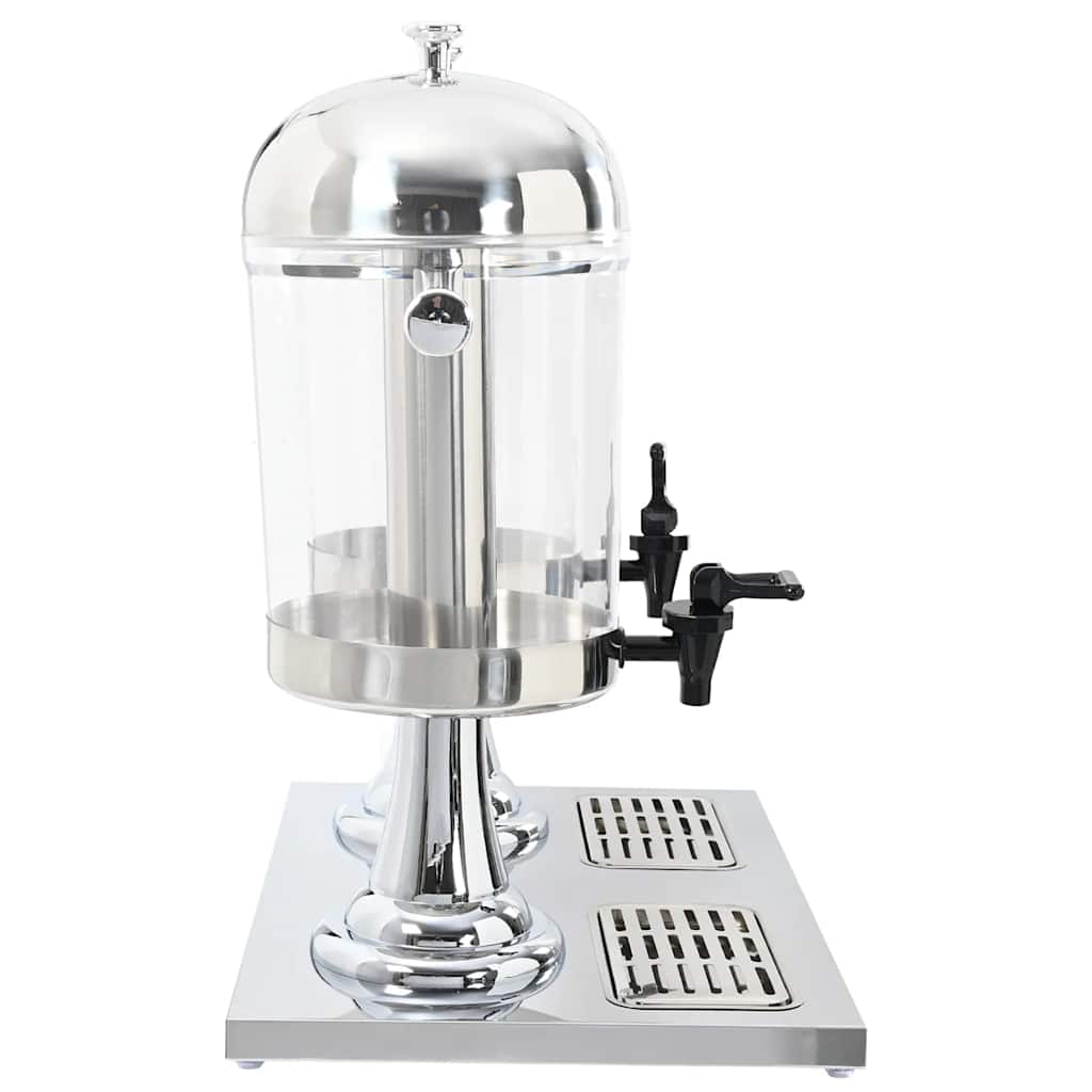 Doppio Distributore di Succhi di Frutta e Bibite Acciaio Inossidabile 2 x 8 L
