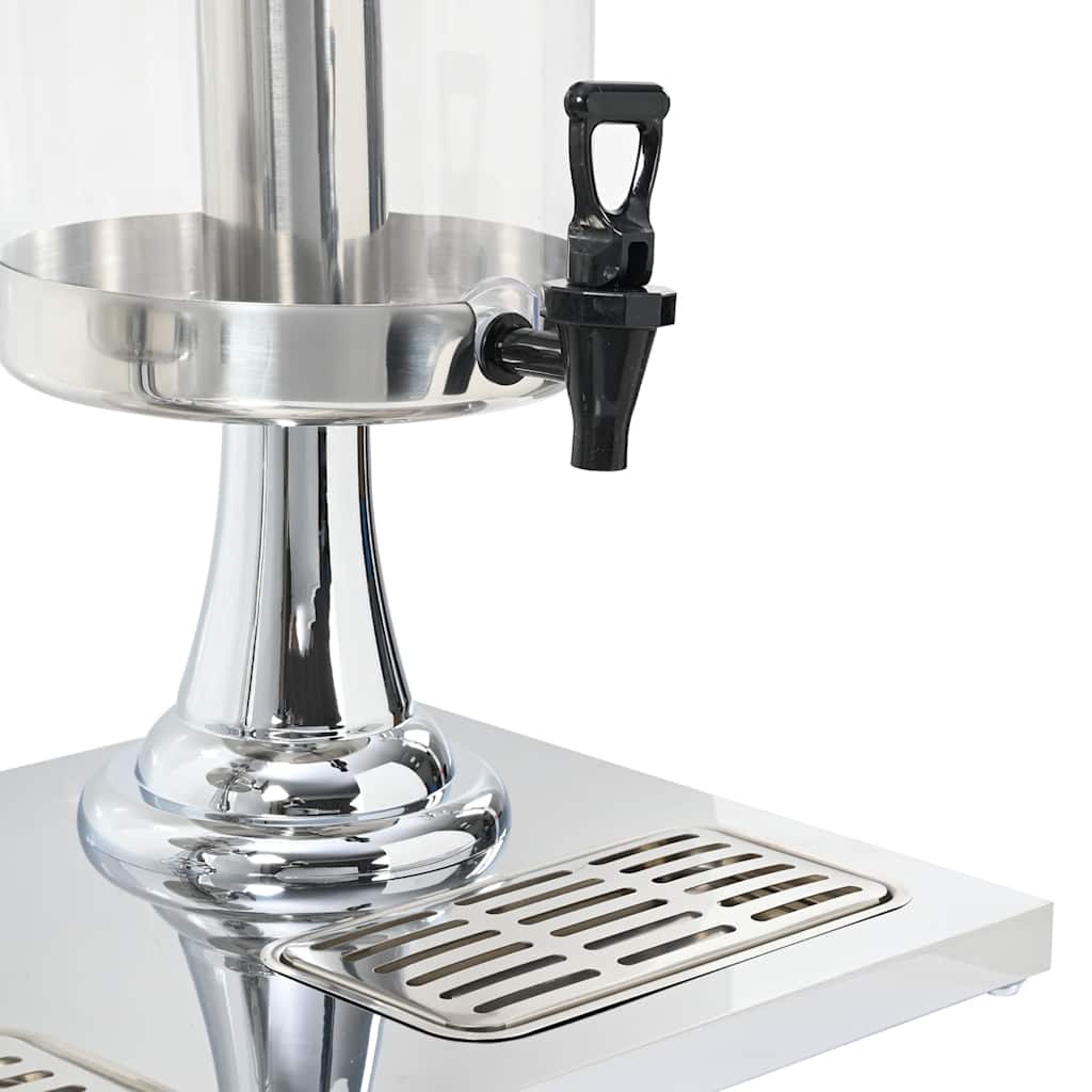 Triplo Distributore di Succhi di Frutta e Bibite Acciaio Inossidabile 3 x 8 L