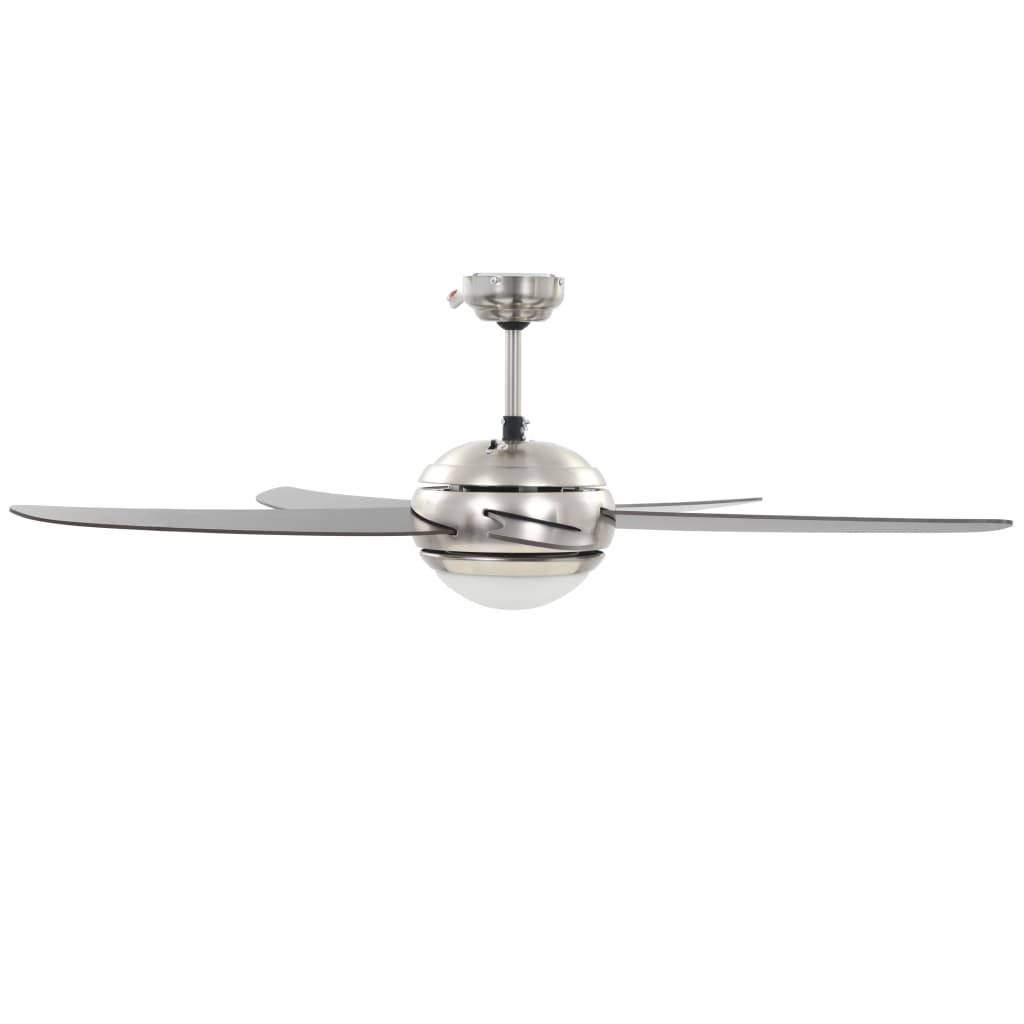 Ventilatore da Soffitto Decorato con Luce 128 cm Marrone