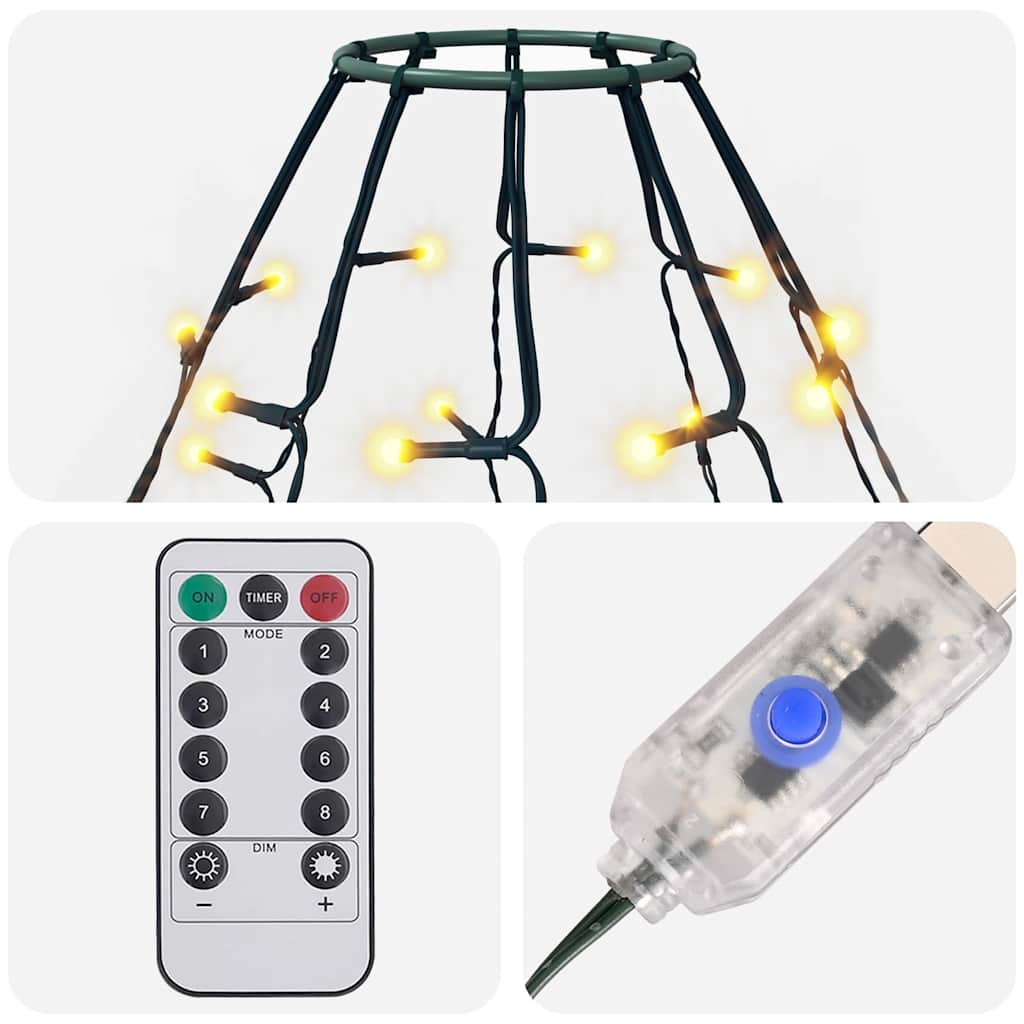 Luci per Albero di Natale con 150 LED 150 cm