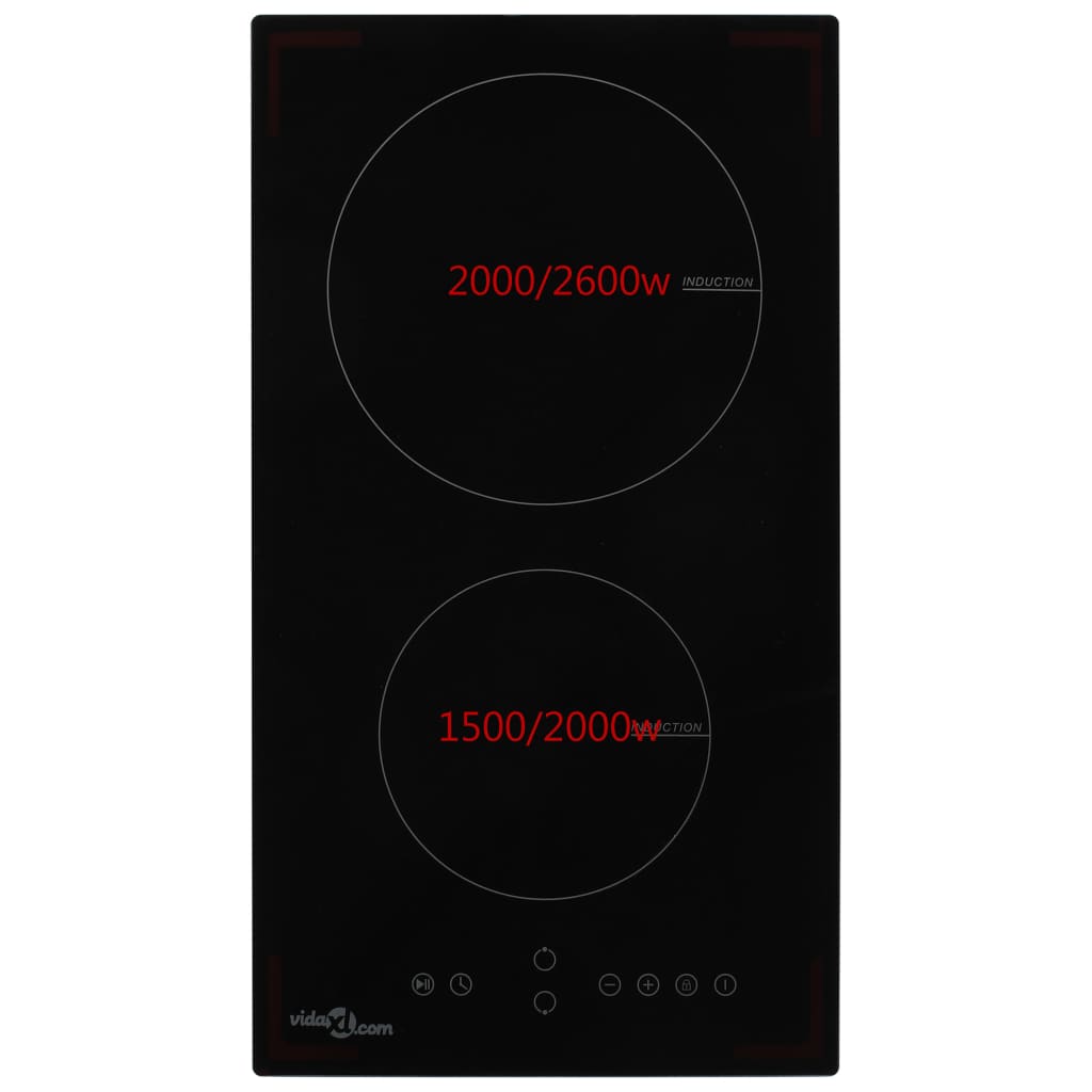 Piano Cottura a Induzione 2 Zone e Controlli Touch Vetro 3500 W
