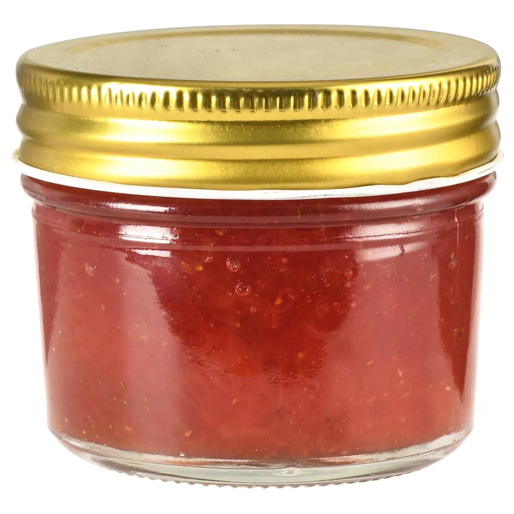 Vasi per Marmellata in Vetro Coperchio Oro 96 pz 110 ml