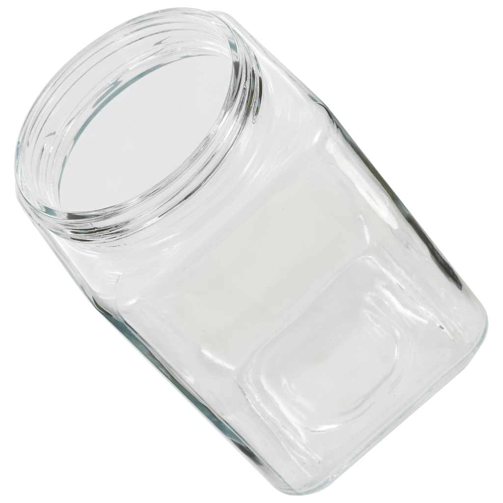 Barattoli in Vetro con Coperchio Argento 6 pz 800/1200/1700 ml