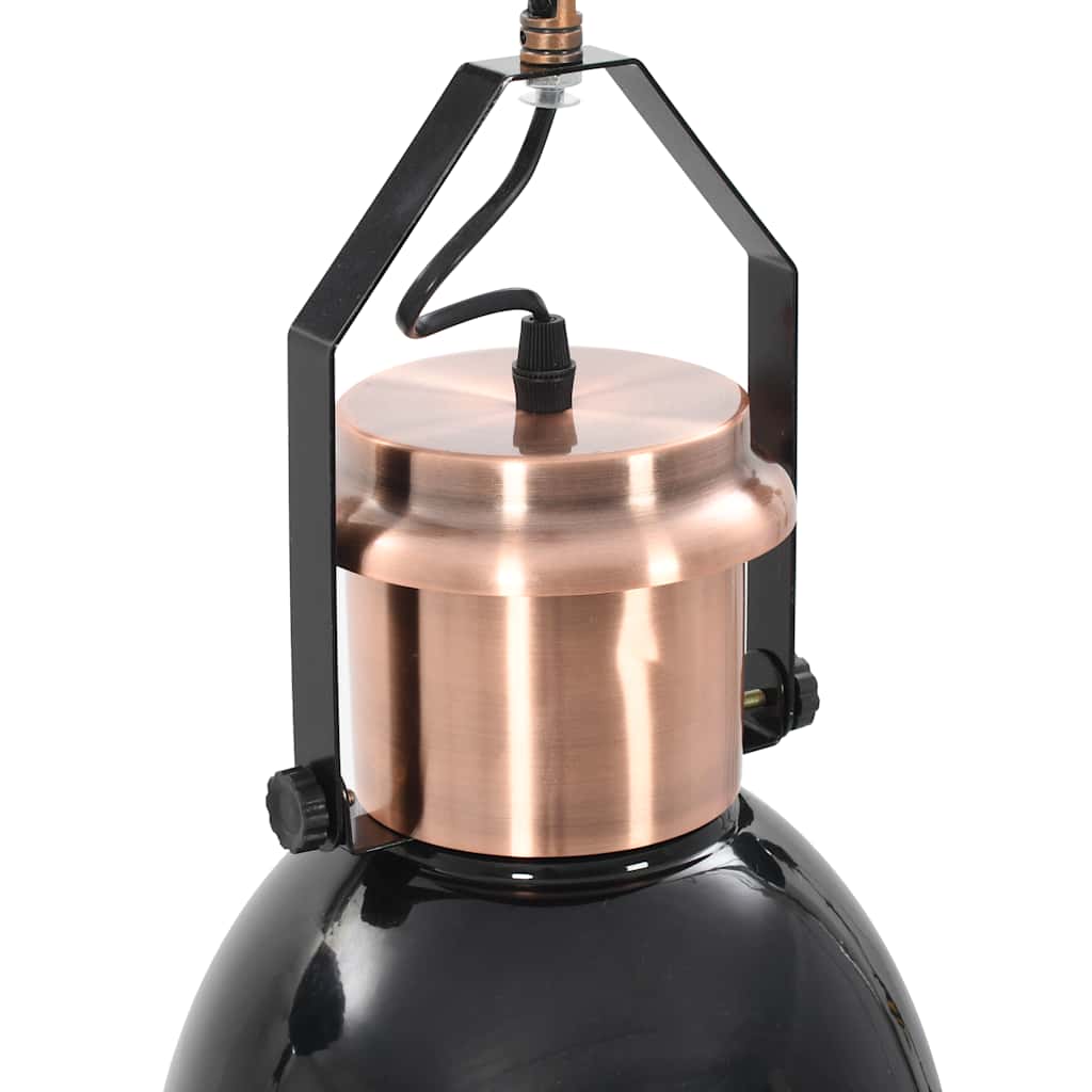 Lampade da Soffitto 2 pz Nero Tondo E27