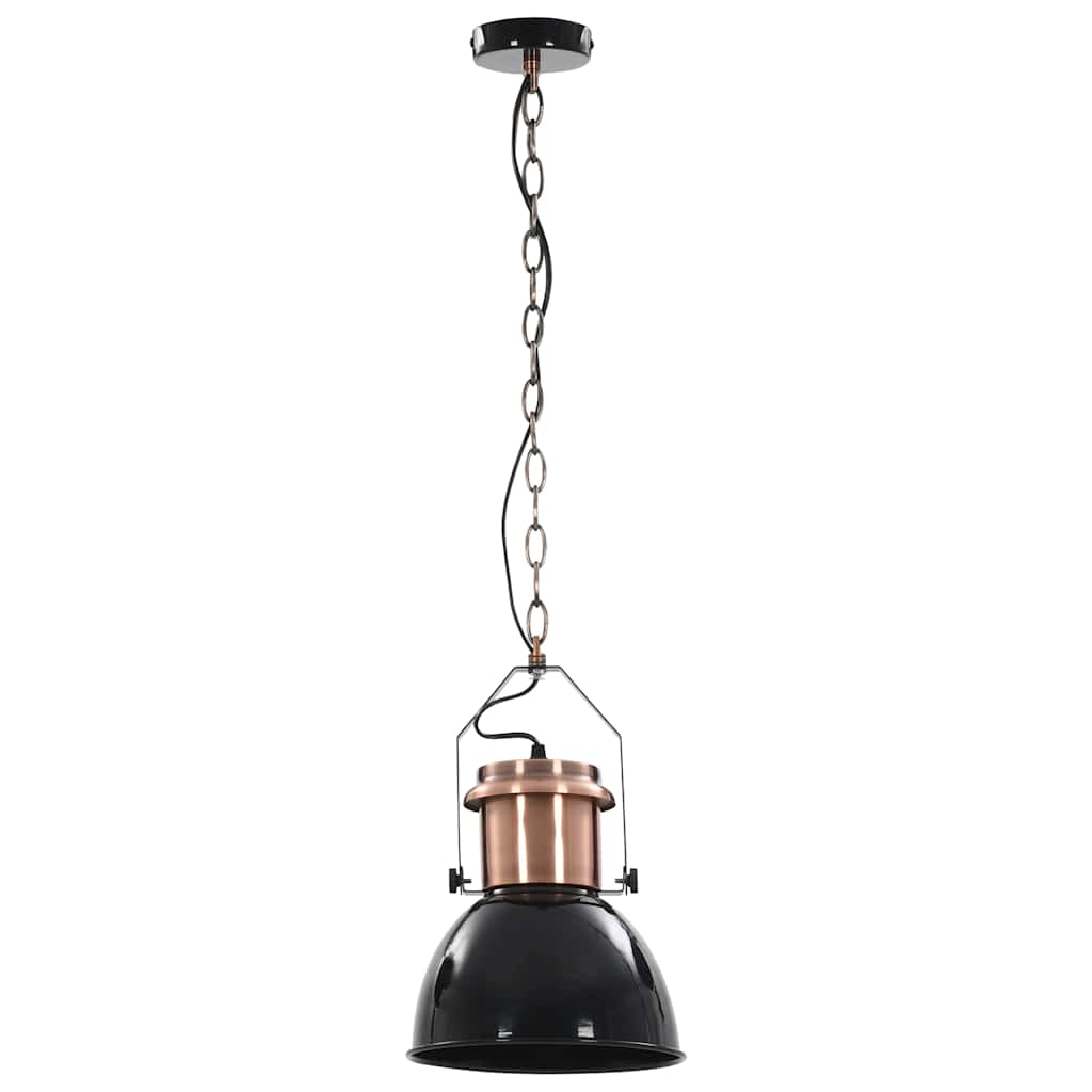 Lampade da Soffitto 2 pz Nero Tondo E27