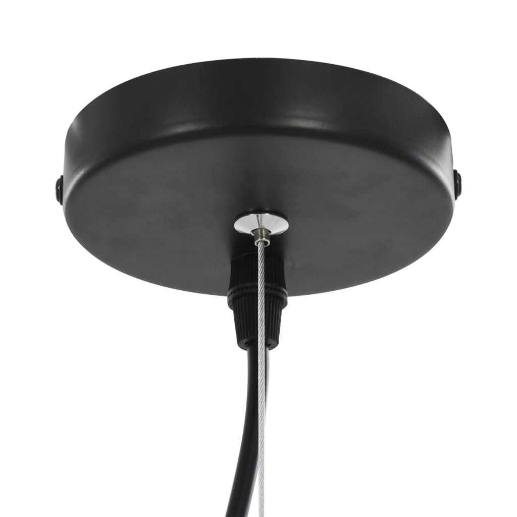 Lampadari 2 pz Nero e Oro Semi-Sferici 40 cm E27