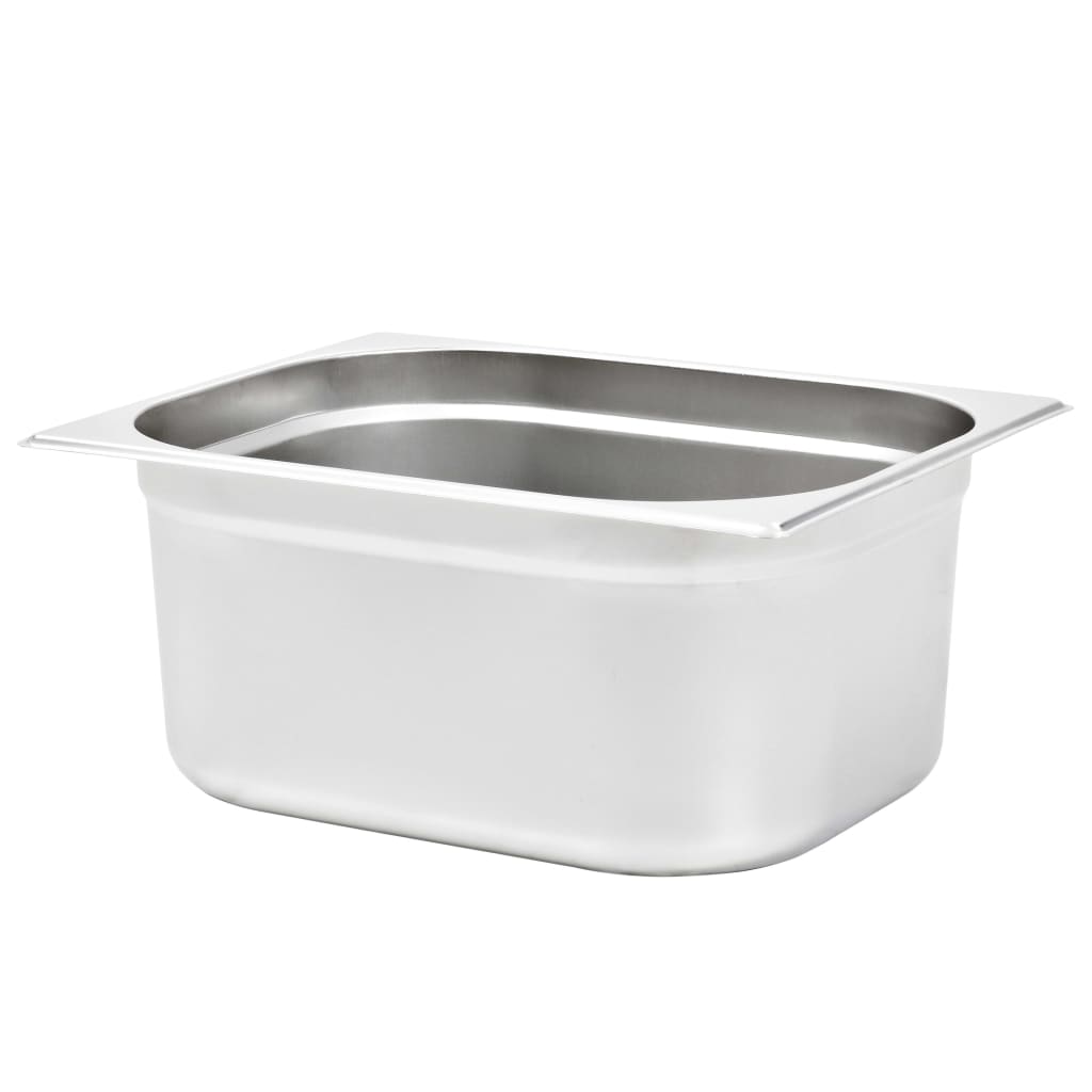Contenitori Gastronorm 2 pz GN 1/2 150 mm in Acciaio Inox