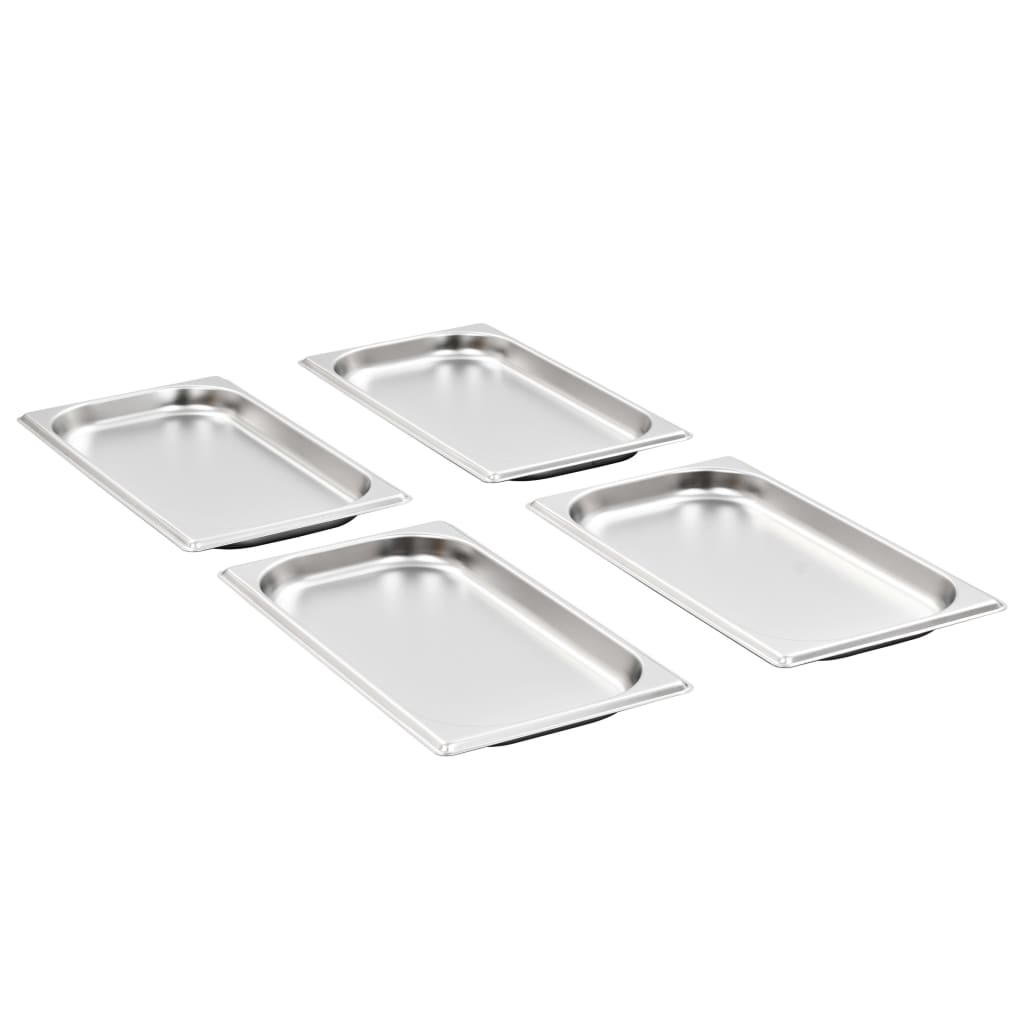 Contenitori Gastronorm 12 pz GN 1/3 20 mm in Acciaio Inox