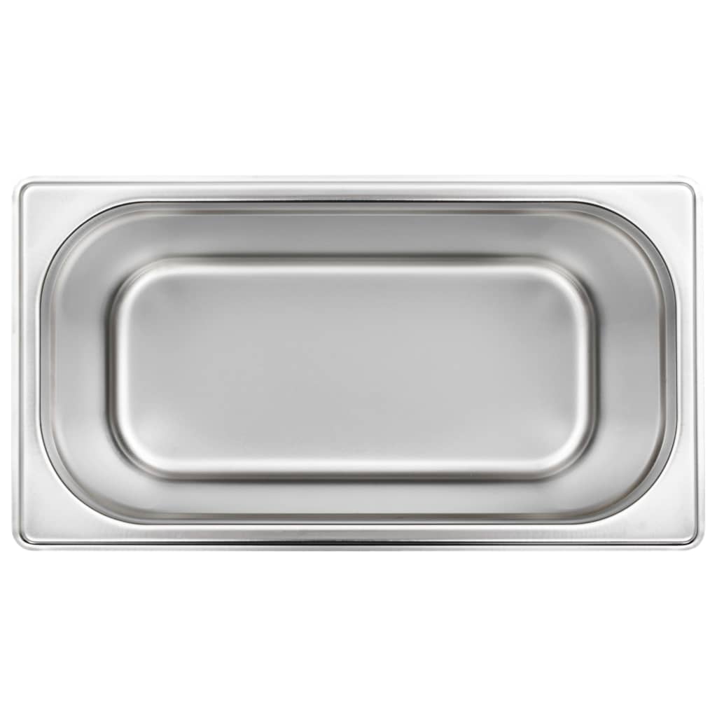 Contenitori Gastronorm 4 pz GN 1/3 200 mm in Acciaio Inox