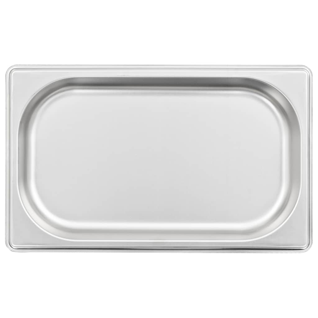 Contenitori Gastronorm 12 pz GN 1/4 20 mm in Acciaio Inox