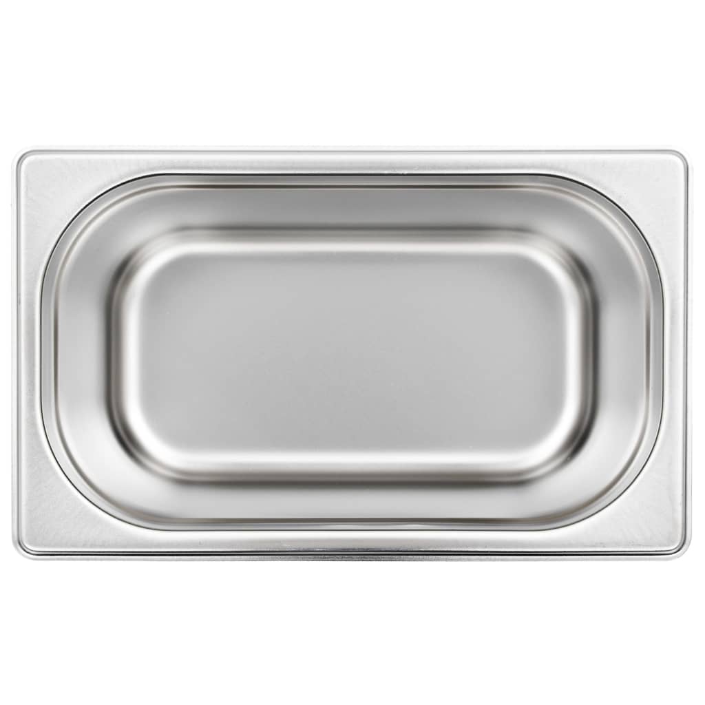 Contenitori Gastronorm 4 pz GN 1/4 150 mm in Acciaio Inox
