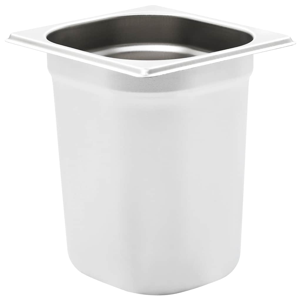 Contenitori Gastronorm 8 pz GN 1/6 200 mm in Acciaio Inox