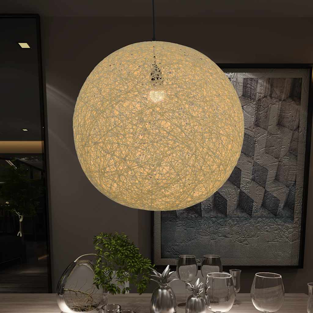 Lampada Sferica a Sospensione Crema 55 cm E27