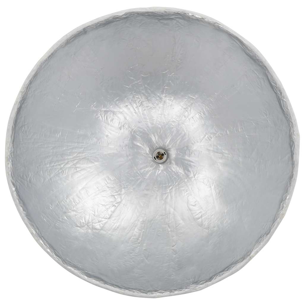 Lampadario da Soffitto Bianco e Argento Ø70 cm E27