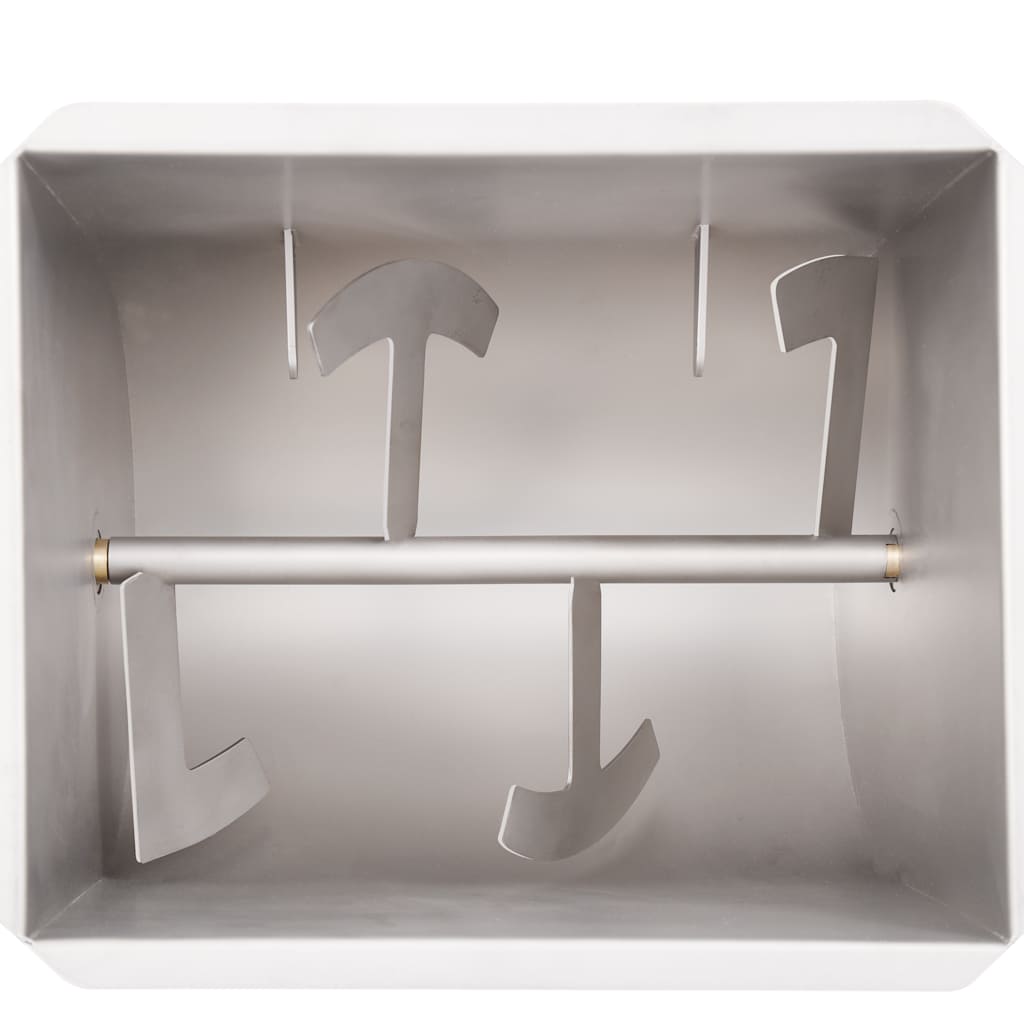 Impastatrice Carne Manuale e Coperchio Argento Acciaio Inox