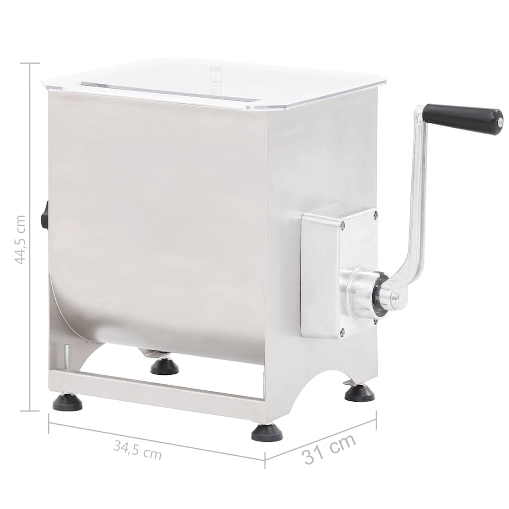 Impastatrice Carne Meccanica Argento in Acciaio Inox