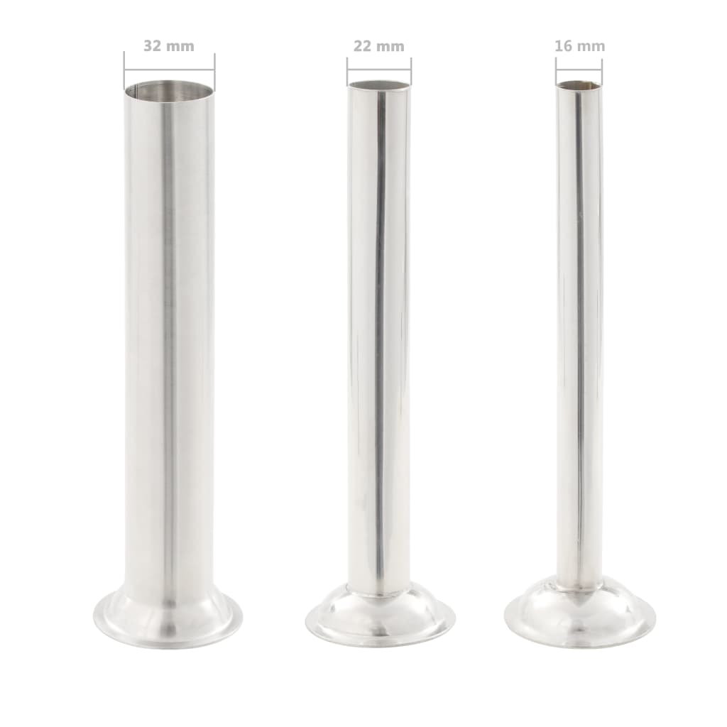 Insaccatrice Manuale Argento 3 L in Acciaio Inossidabile