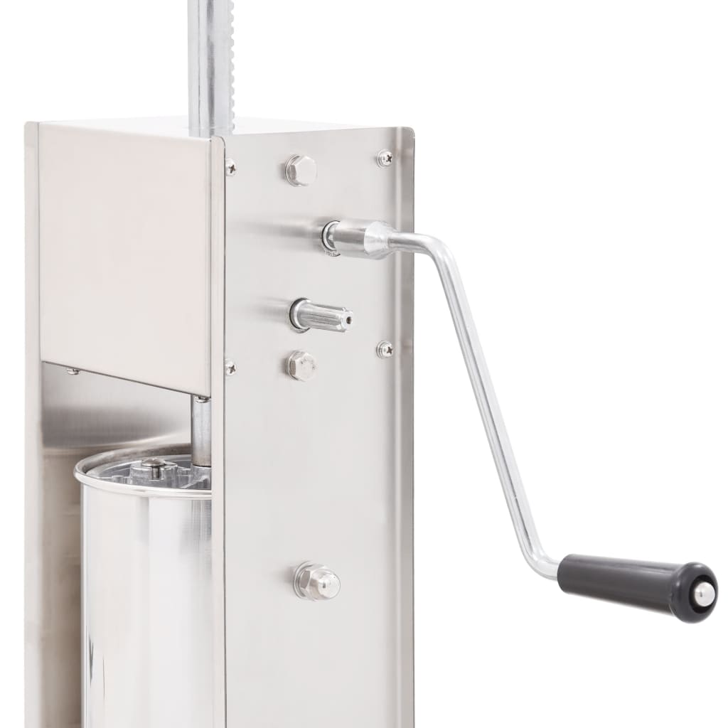 Insaccatrice Manuale Argento 5 L in Acciaio Inossidabile