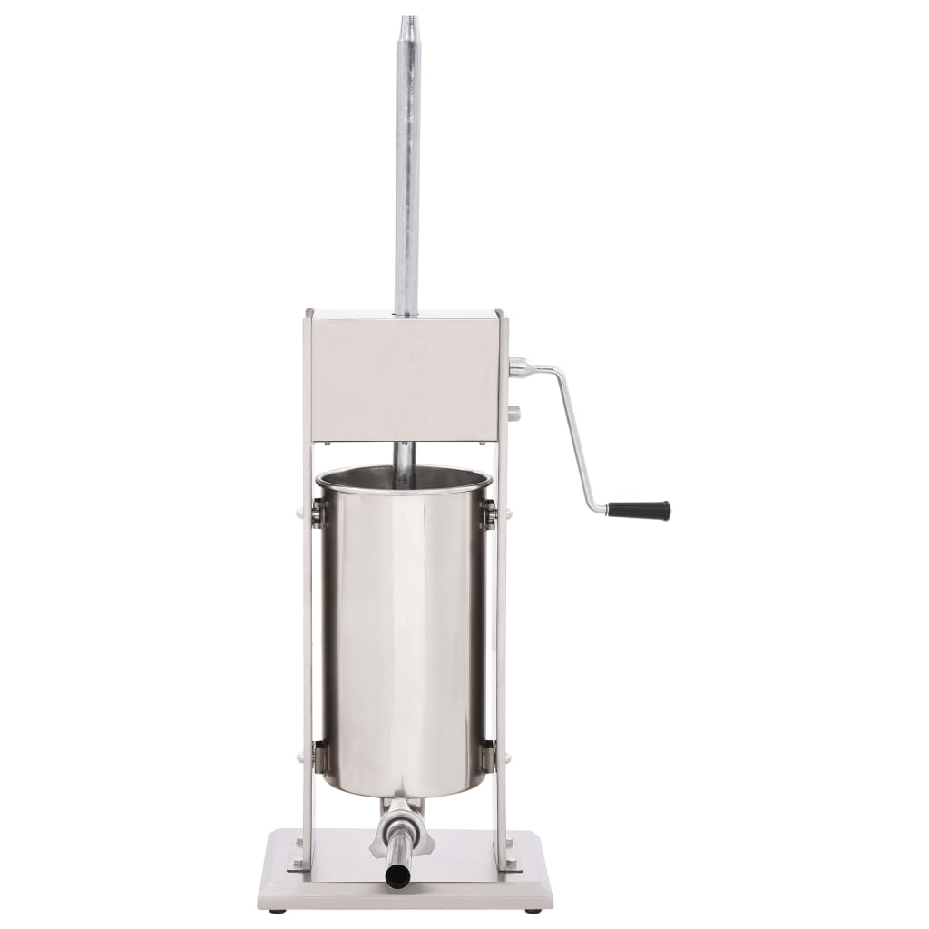Insaccatrice Manuale Argento 15 L in Acciaio Inossidabile