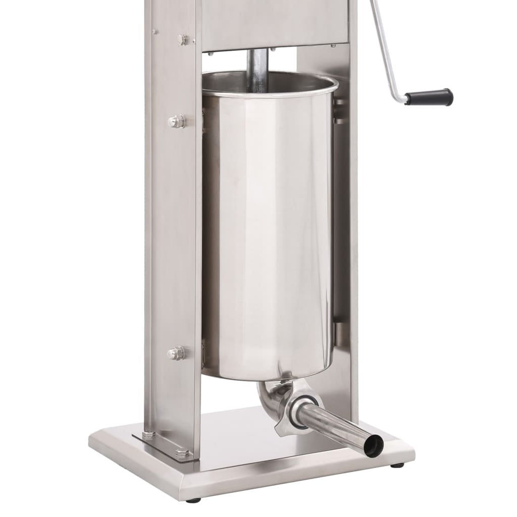 Insaccatrice Manuale Argento 15 L in Acciaio Inossidabile