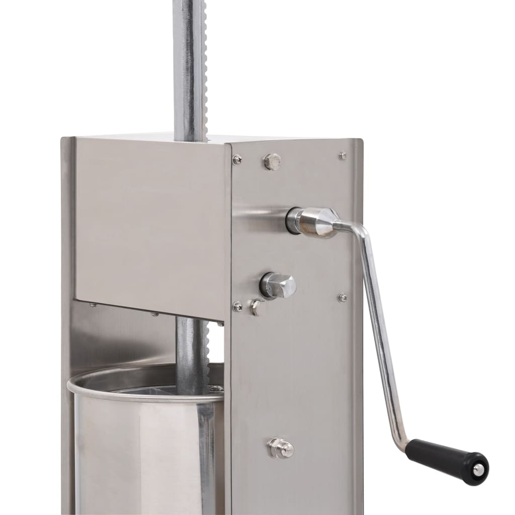 Insaccatrice Manuale Argento 15 L in Acciaio Inossidabile