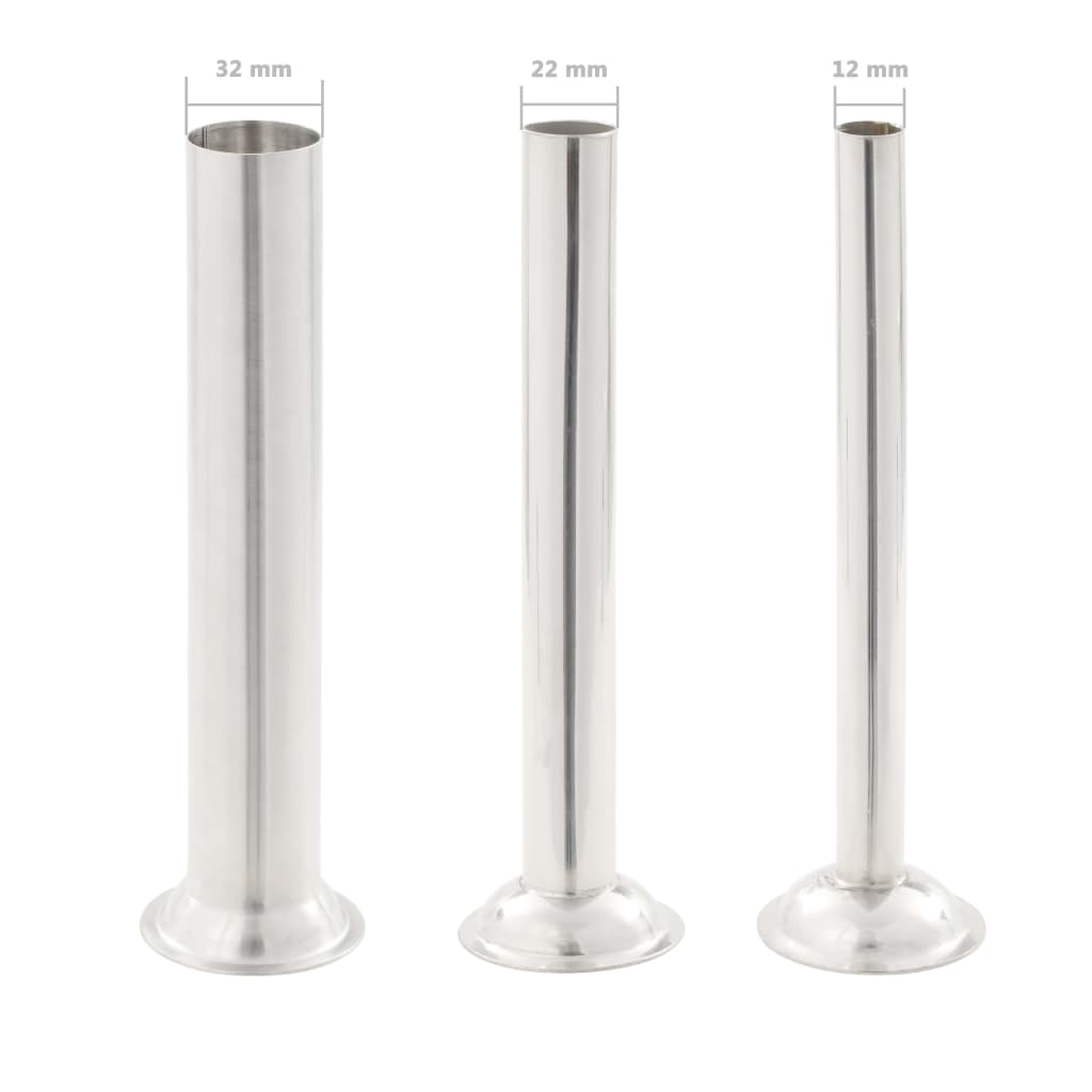 Insaccatrice Manuale Argento 15 L in Acciaio Inossidabile