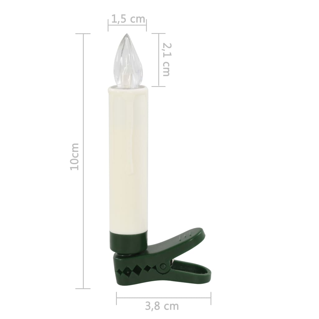 Candele Natalizie Senza Fili a LED con Telecomando 30 pz RGB
